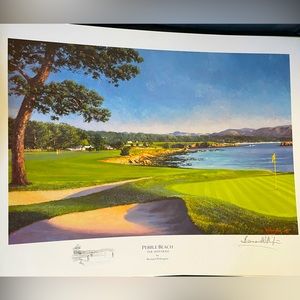 Golf prints- assorted Augusta and Pebble Beach holes